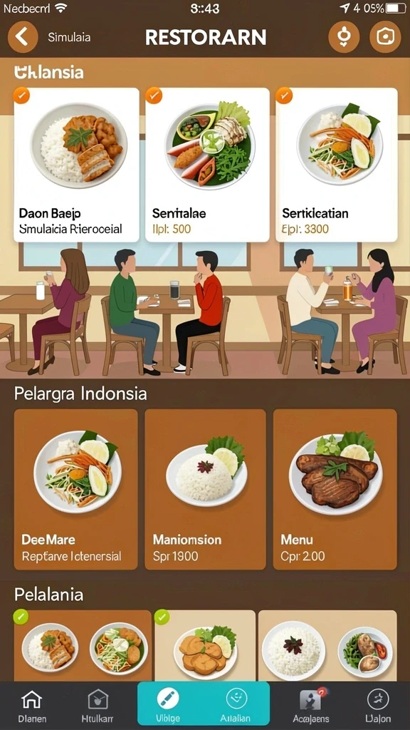 cemara777 - Tampilan antarmuka yang ramah pengguna.
