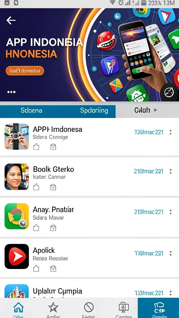 mustang77 - Tampilan layar awal yang menarik dan intuitif.
