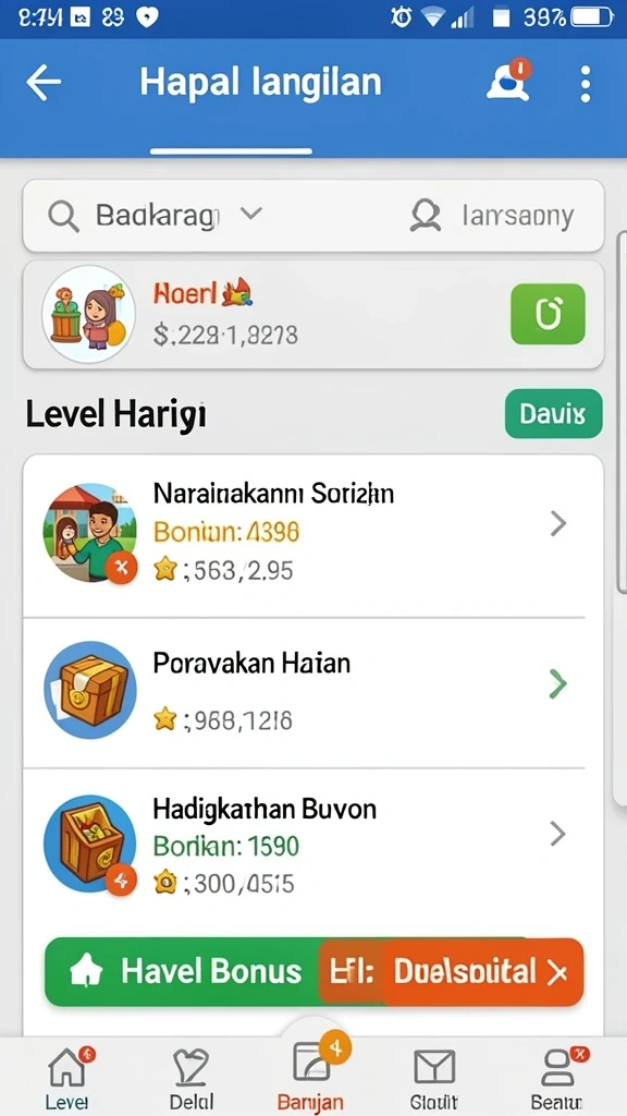 raja777 - Tampilan antarmuka yang menarik dan mudah dipahami.